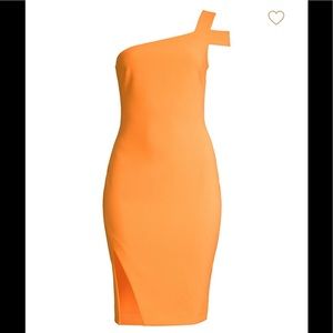 NWT Likely One-shoulder Mini Orange Dress